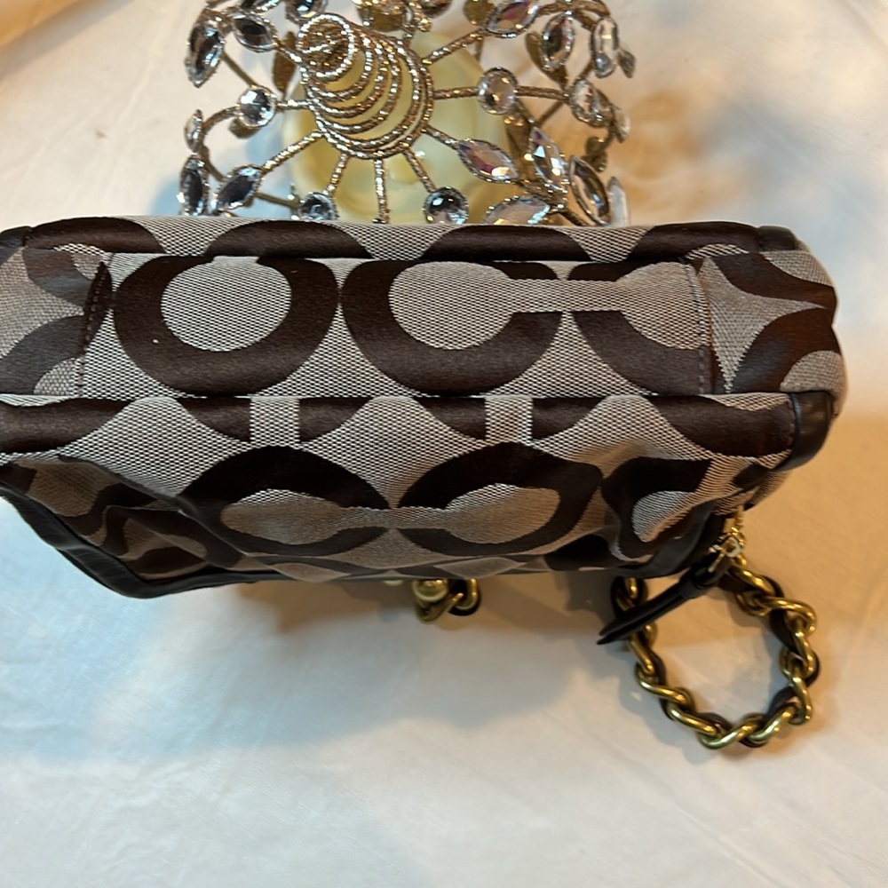 COACH PARKER OP ART KISS LOCK RARE EUC BAG - Picture 8 of 16